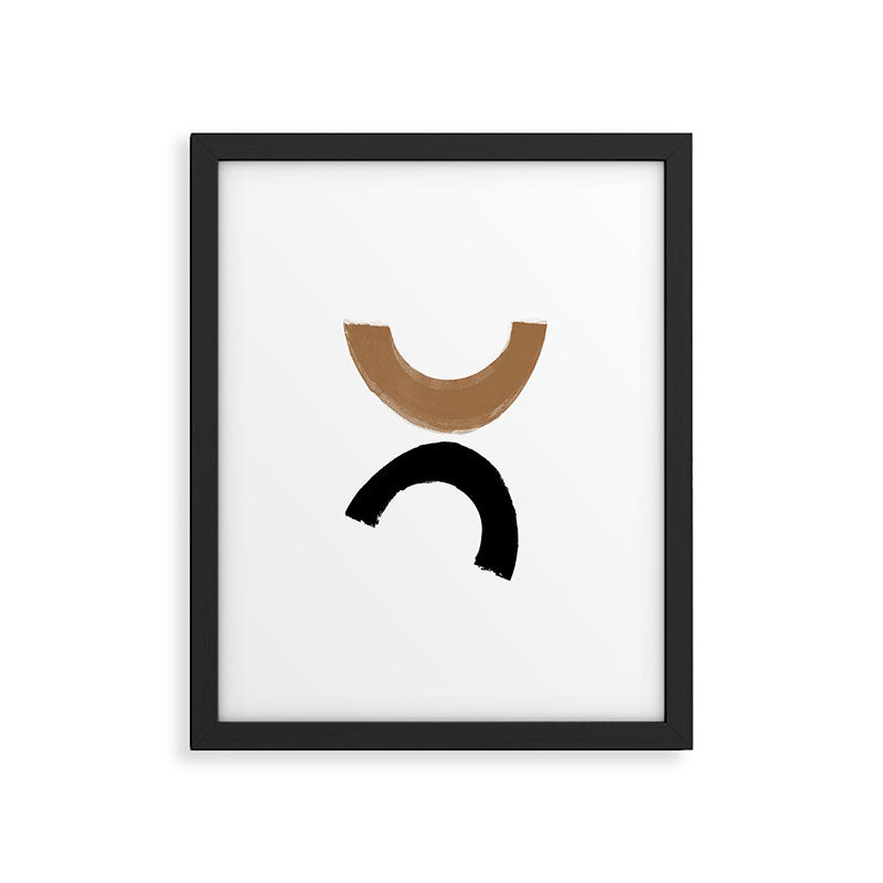 Beige and Black Collage Framed Art Print Gallery Image 5
