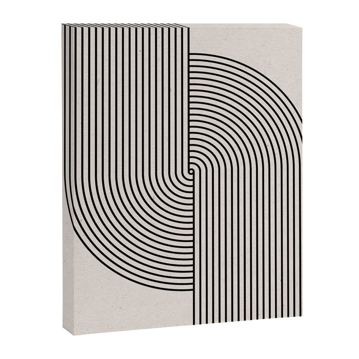 Beige Neutral Retro Balance  Canvas Print Gallery Image 1