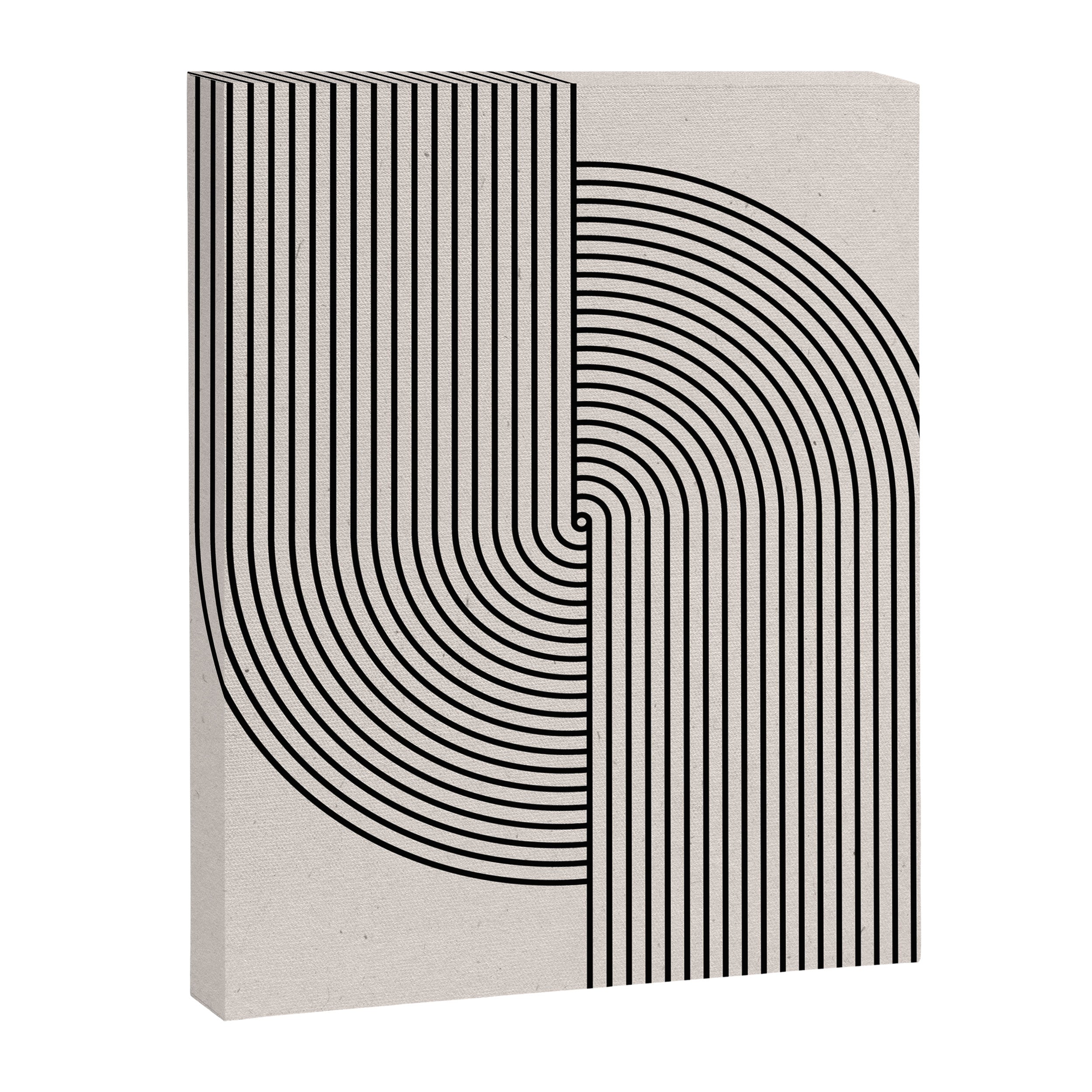 Beige Neutral Retro Balance  Canvas Print Gallery Image 6