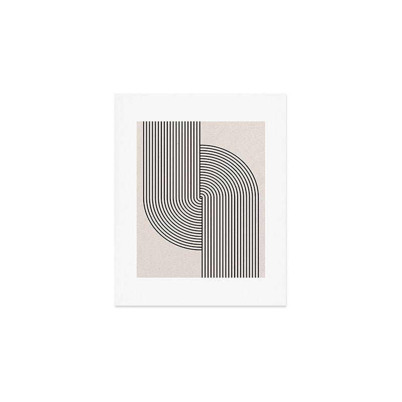Beige Neutral Retro Balance  Art Print Gallery Image 1