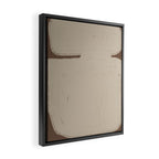 Beige Organic Modern Shape Framed Canvas Print Gallery Image 2