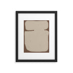 Beige Organic Modern Shape Framed Art Print Gallery Image 5