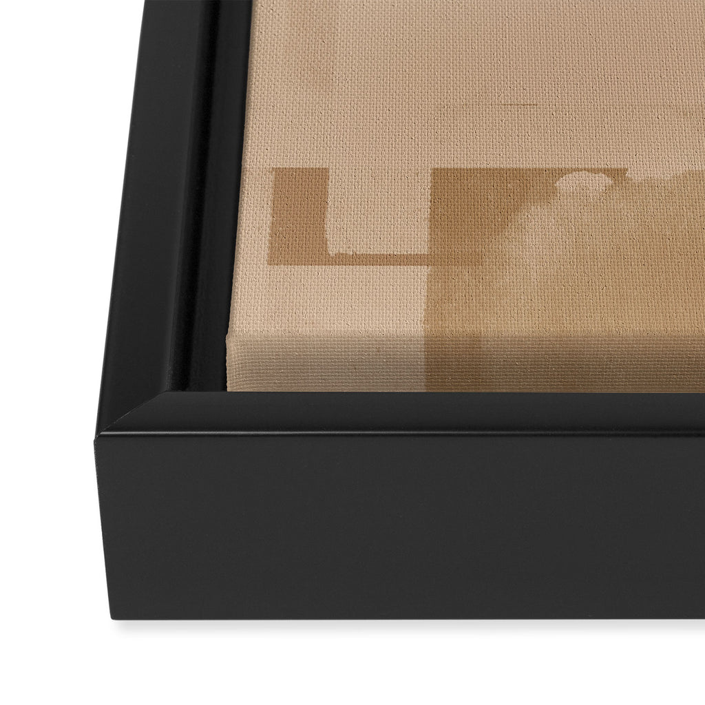 Beige Paper Cut Framed Canvas Print Gallery Image 3