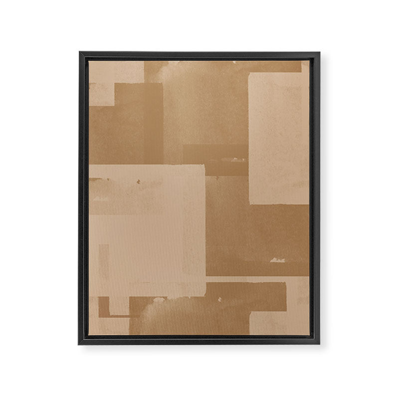 Beige Paper Cut Framed Canvas Print Gallery Image 6