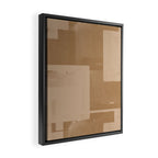 Beige Paper Cut Framed Canvas Print Gallery Image 2