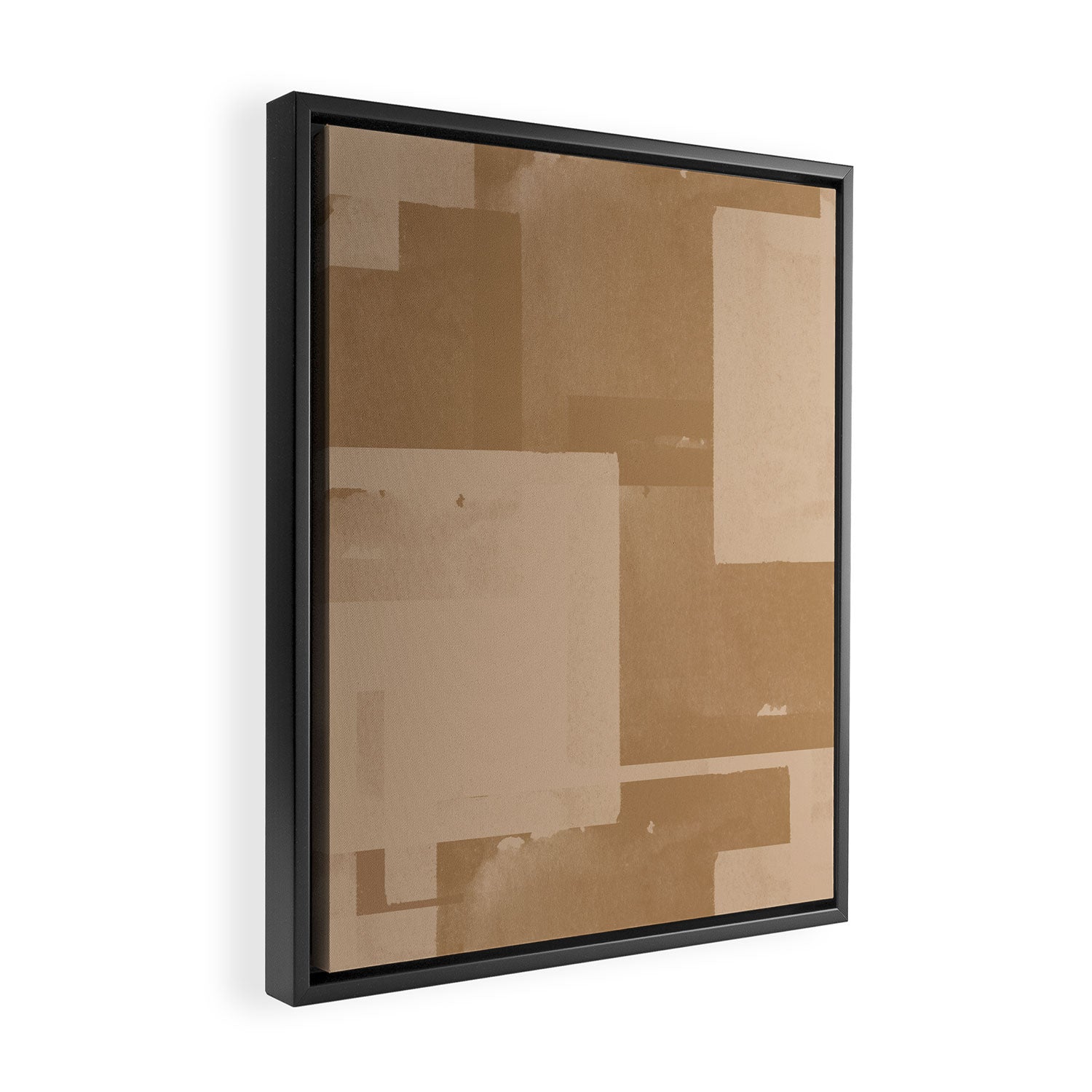 Beige Paper Cut Framed Canvas Print Gallery Image 2