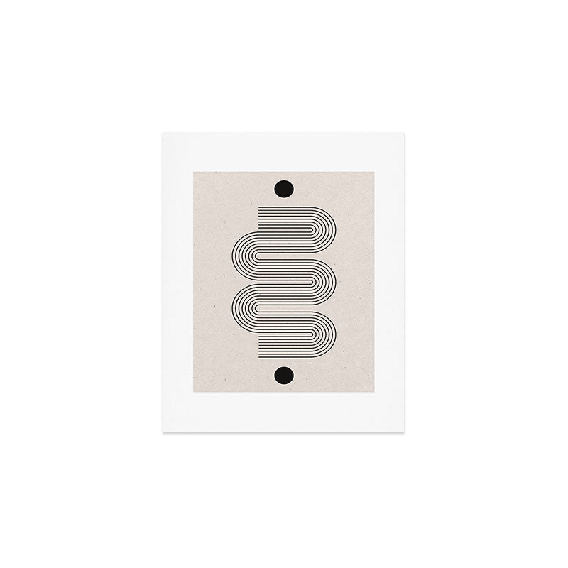 Beige Soft Organic Texture Modern Art Print Gallery Image 1