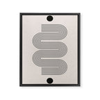 Beige Soft Organic Texture Modern Framed Canvas Print Gallery Image 6
