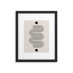 Beige Soft Organic Texture Modern Framed Art Print Gallery Image 5