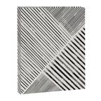 Black and White Stripes, Abstract Canvas Print Gallery Image 6