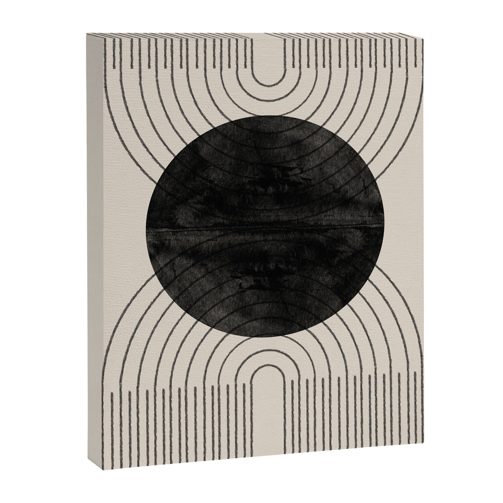 Black Geometric Arch Canvas Print Gallery Image 6