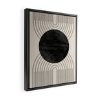Black Geometric Arch Framed Canvas Print Gallery Image 2