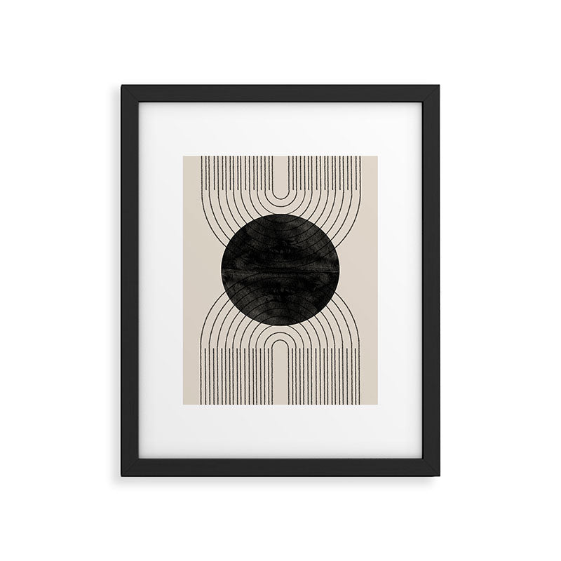 Black Geometric Arch Framed Art Print Gallery Image 5