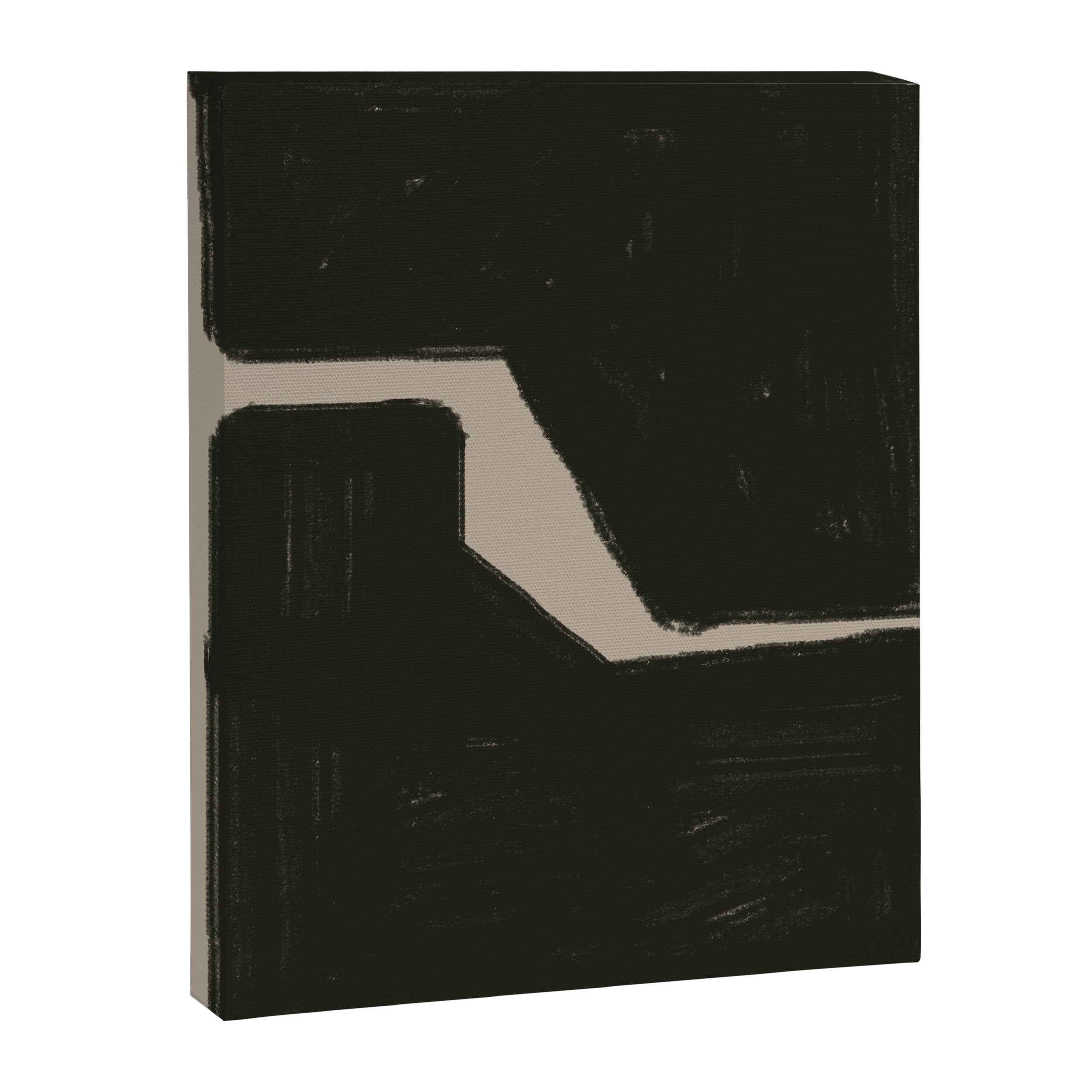 Black Geometric Shapes Canvas Print Gallery Image 6