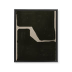 Black Geometric Shapes Framed Canvas Print Gallery Image 6