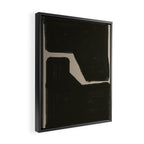 Black Geometric Shapes Framed Canvas Print Gallery Image 2
