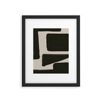 Black Geometric Shapes  Framed Art Print Gallery Image 5