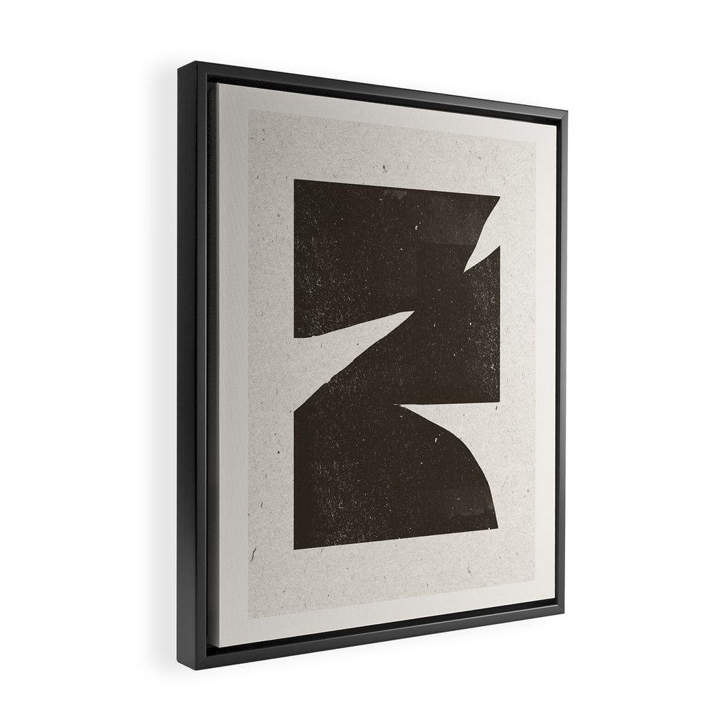 Black Inner Object Framed Canvas Print Gallery Image 2