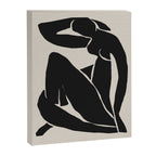 Black Nude Woman  Canvas Print Gallery Image 6