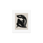 Black Nude Woman  Art Print Gallery Image 1