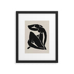 Black Nude Woman  Framed Art Print Gallery Image 5
