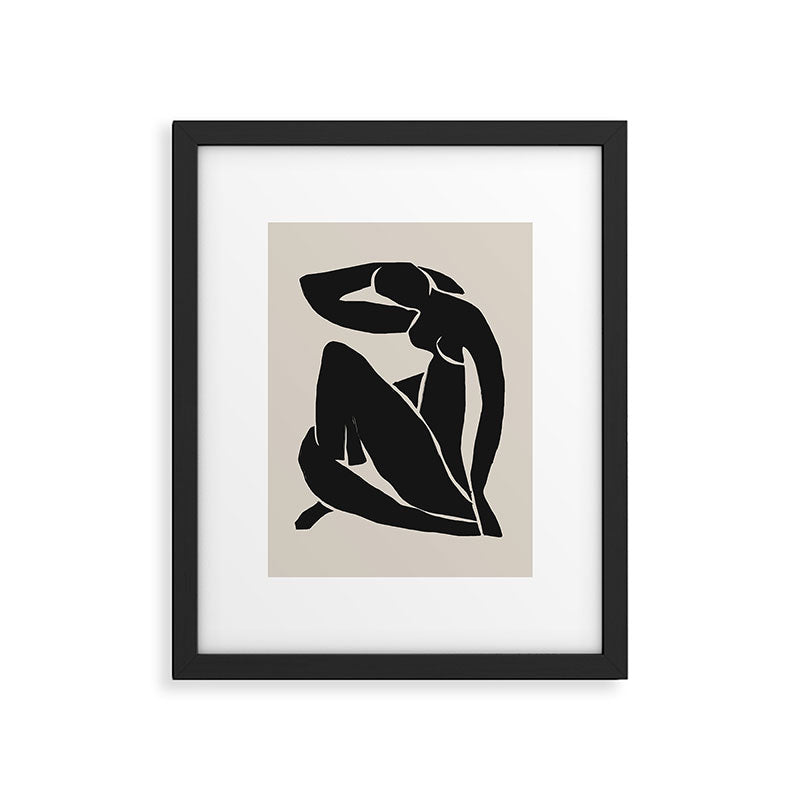 Black Nude Woman  Framed Art Print Gallery Image 5