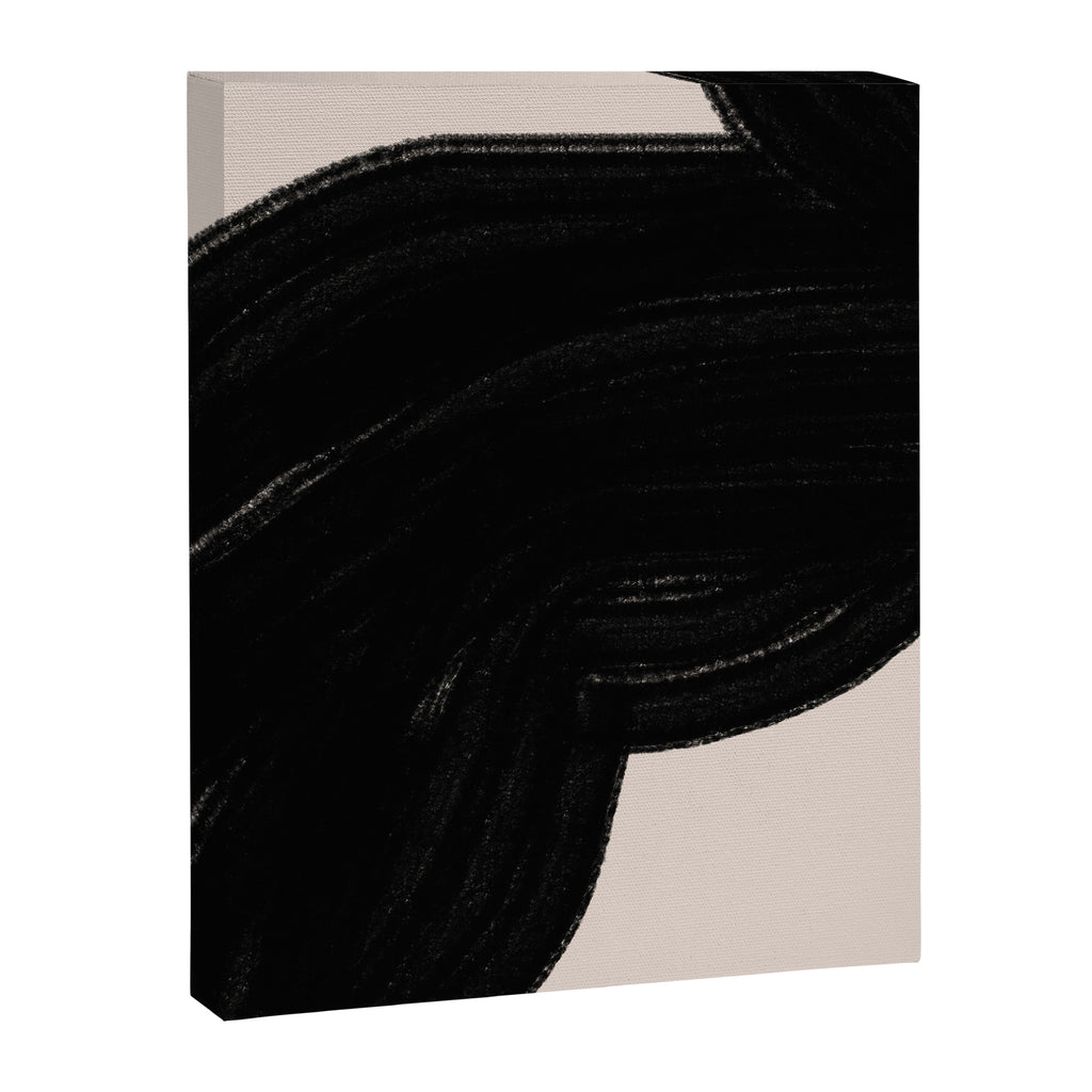 Black Shape Modern Artwork Canvas Print Gallery Image 6