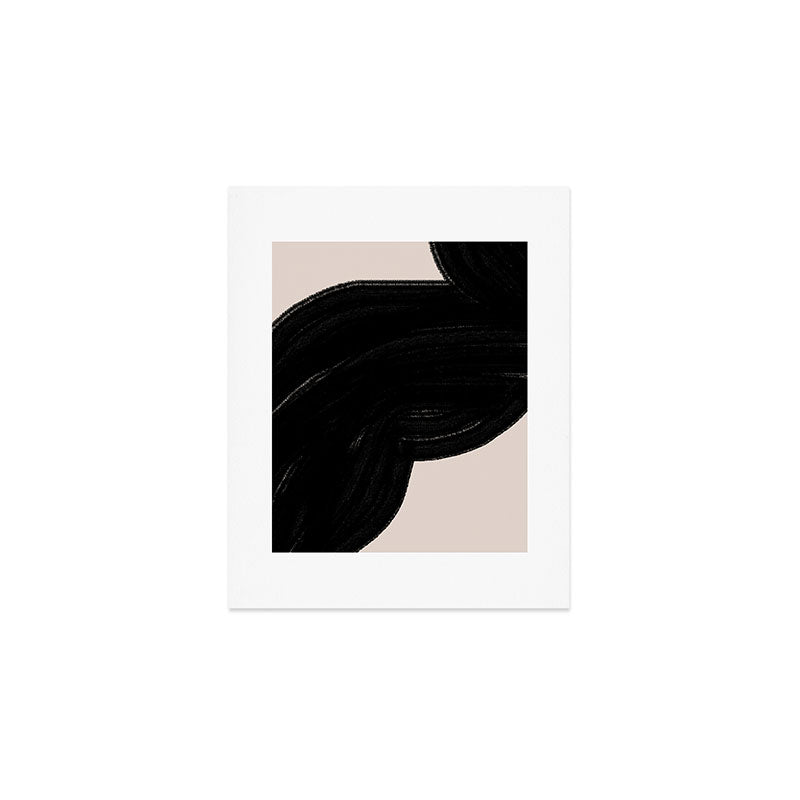 Black Shape Modern Artwork Art Print Gallery Image 1