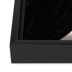 Black Shape Modern Artwork Framed Canvas Print Gallery Image 3