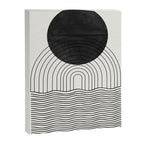 Black Sun by the ocean Canvas Print Gallery Image 6