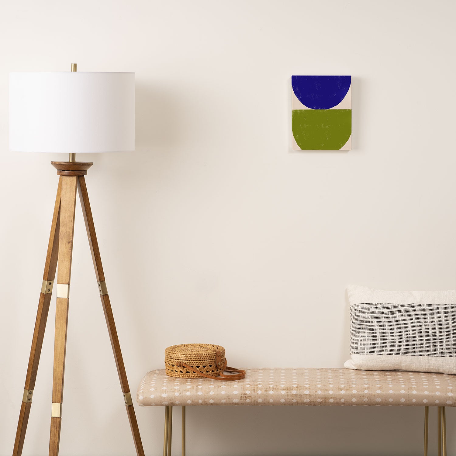 Blue and Green Objects Canvas Print Gallery Image 2