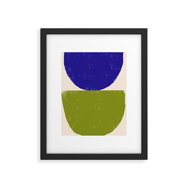Blue and Green Objects Framed Art Print Gallery Image 5