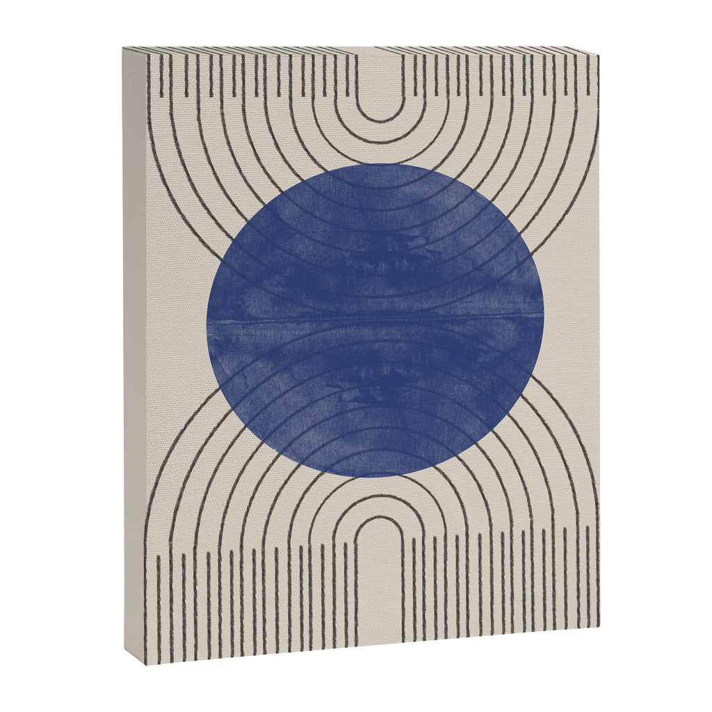 Blue Contemporary Design Canvas Print Gallery Image 6