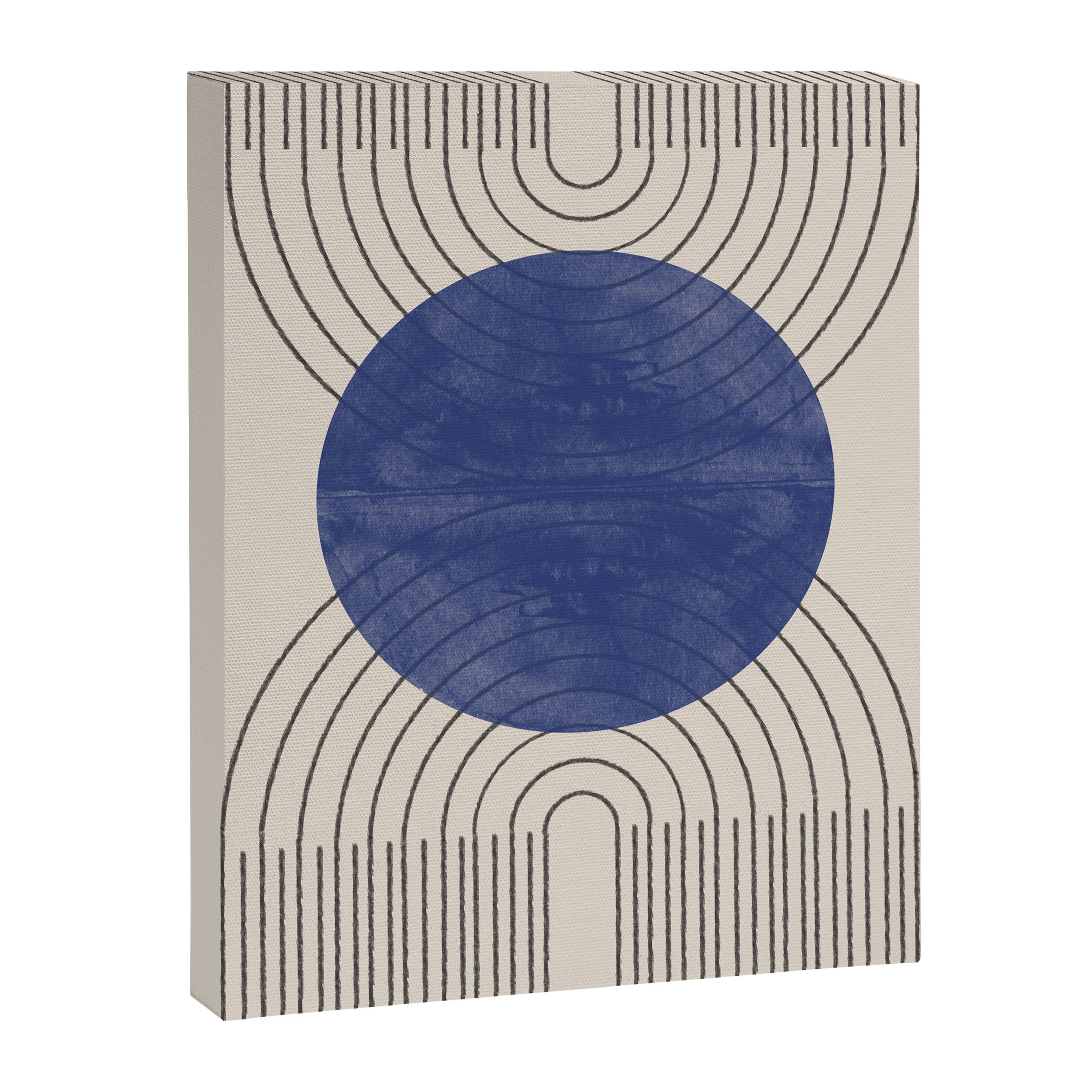 Blue Contemporary Design Canvas Print Gallery Image 6