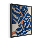 Blue Figurative Woman  Framed Canvas Print Gallery Image 2