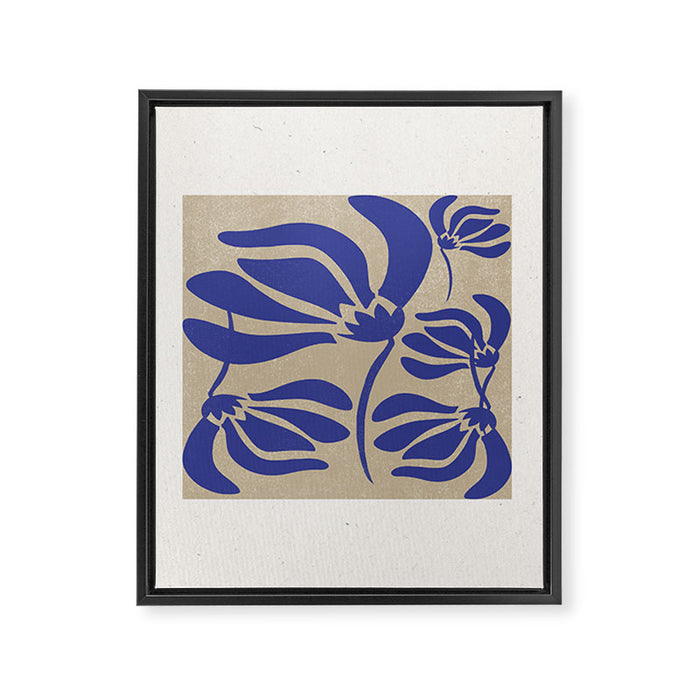Blue Garden Framed Canvas Print Gallery Image 1