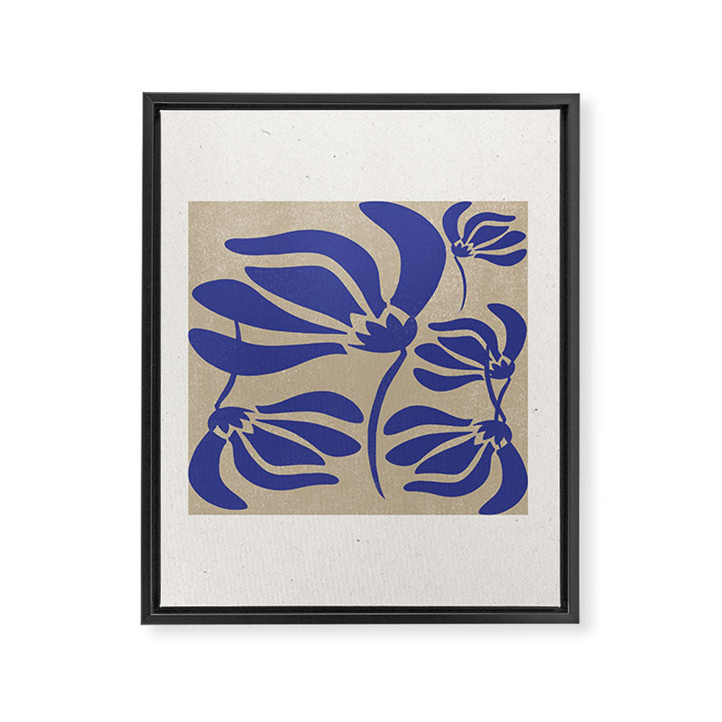 Blue Garden Framed Canvas Print Gallery Image 8