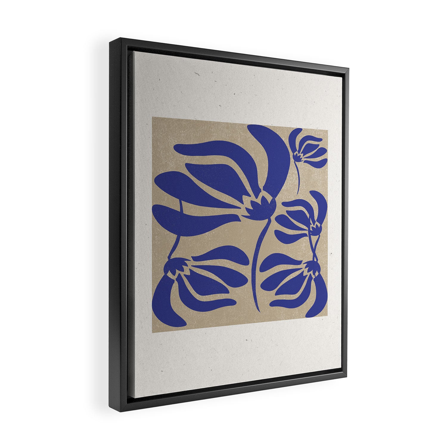 Blue Garden Framed Canvas Print Gallery Image 2