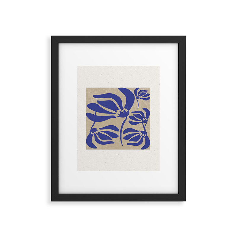 Blue Garden Framed Art Print Gallery Image 6