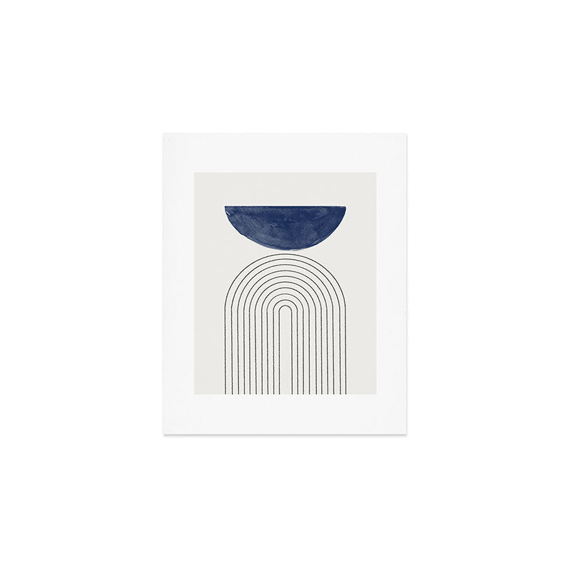 Blue Half Moon Arch Art Print Gallery Image 1