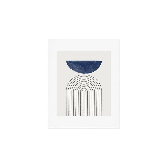 Blue Half Moon Arch Art Print Gallery Image 1