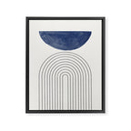 Blue Half Moon Arch Framed Canvas Print Gallery Image 6