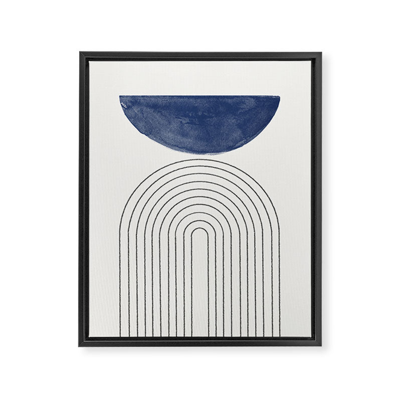 Blue Half Moon Arch Framed Canvas Print Gallery Image 6