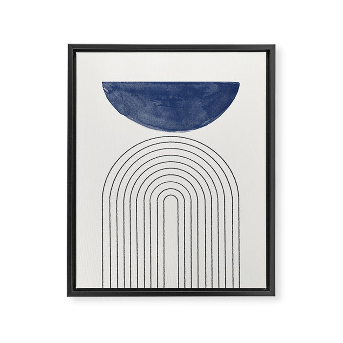 Blue Half Moon Arch Framed Canvas Print Gallery Image 1