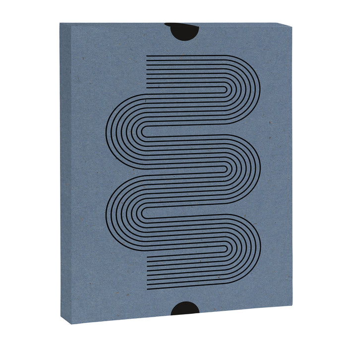 Blue Mid Century Modern Balance Canvas Print Gallery Image 1