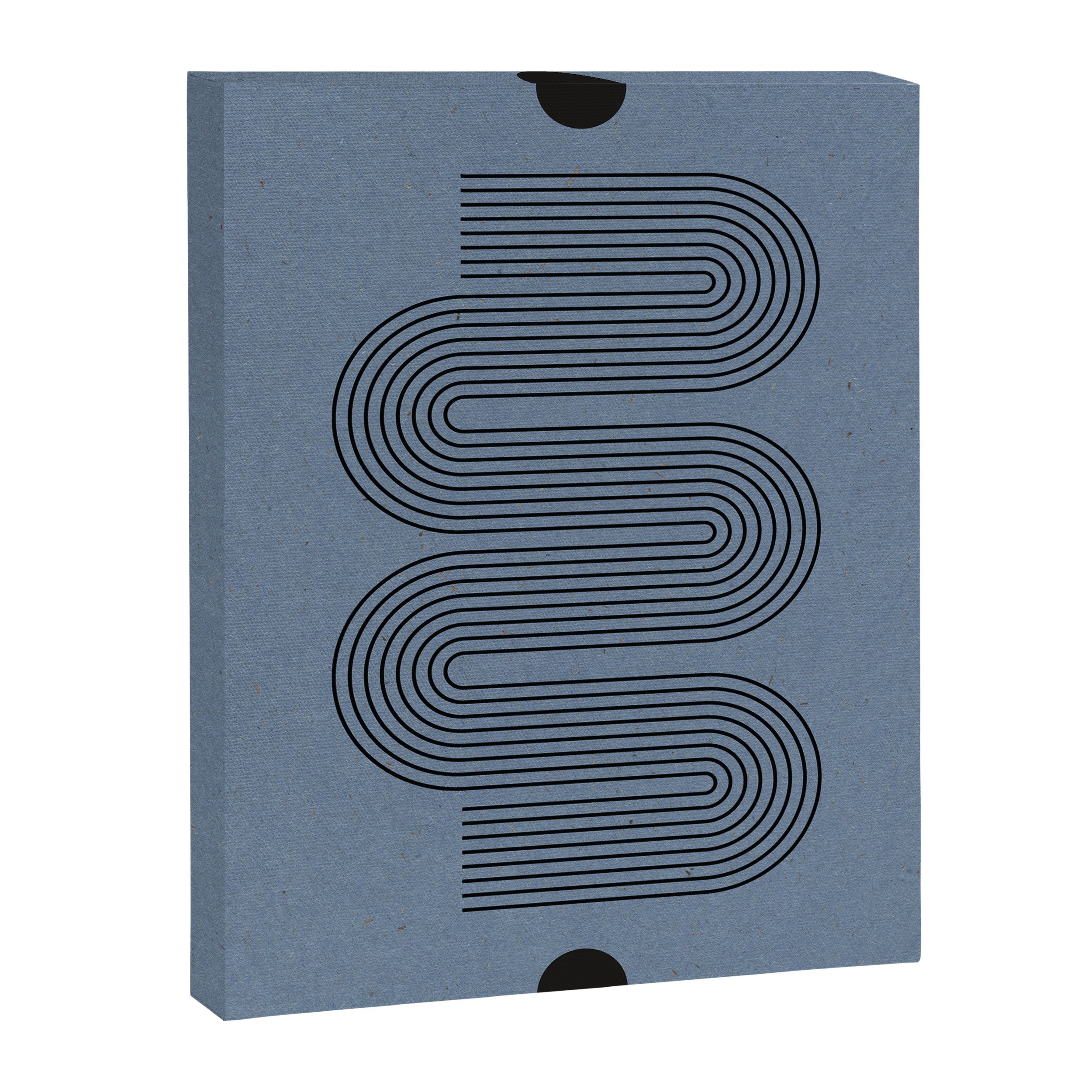 Blue Mid Century Modern Balance Canvas Print Gallery Image 6