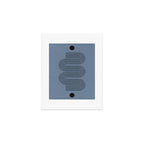 Blue Mid Century Modern Balance Art Print Gallery Image 1