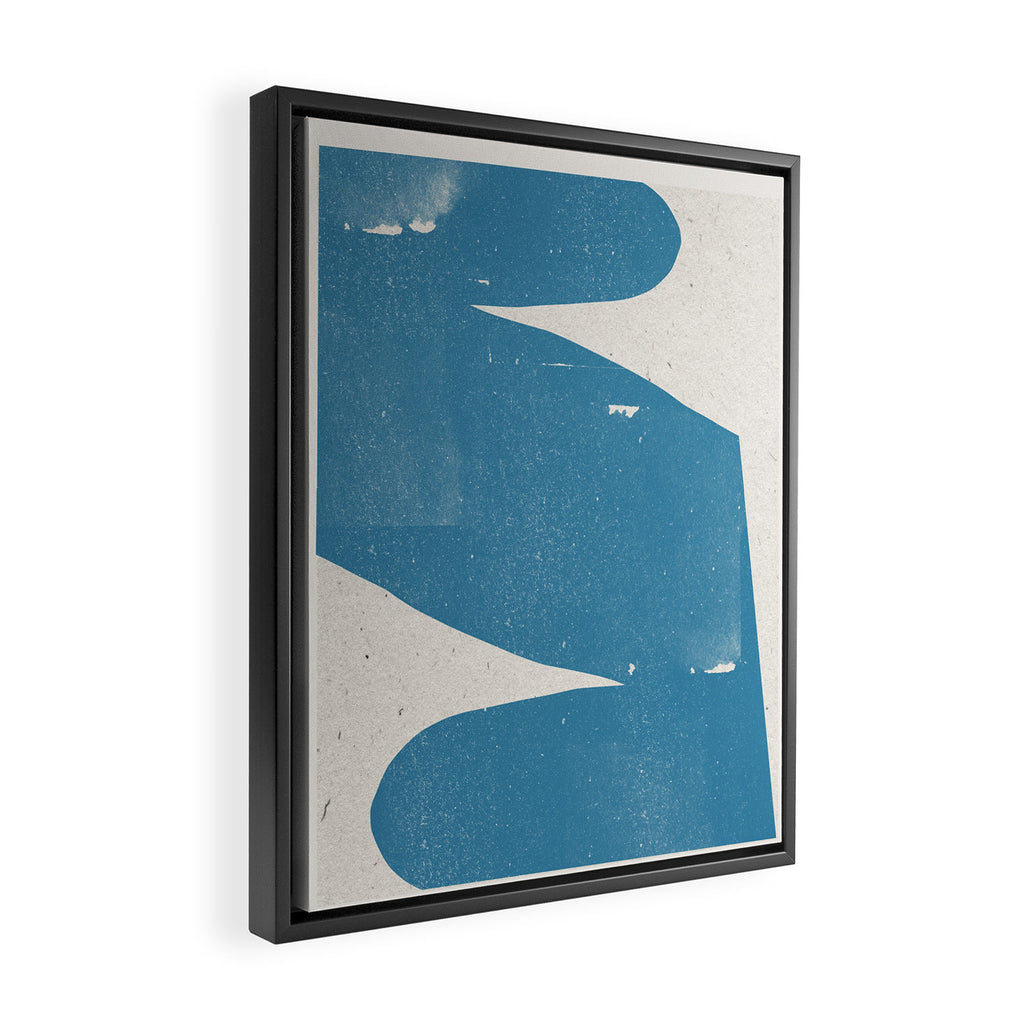 Blue Object Framed Canvas Print Gallery Image 2