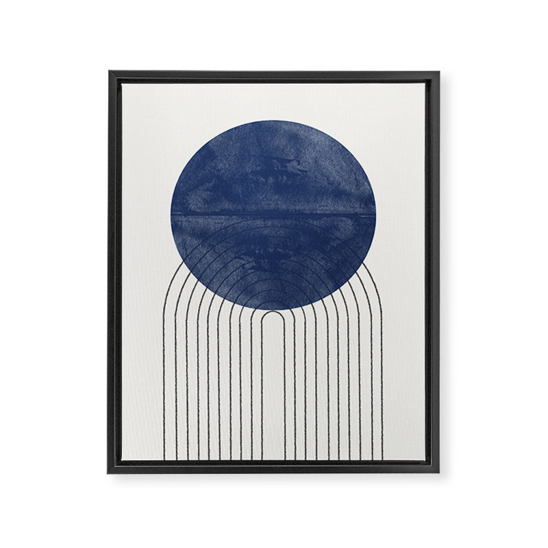 Blue Sun Framed Canvas Print Gallery Image 6