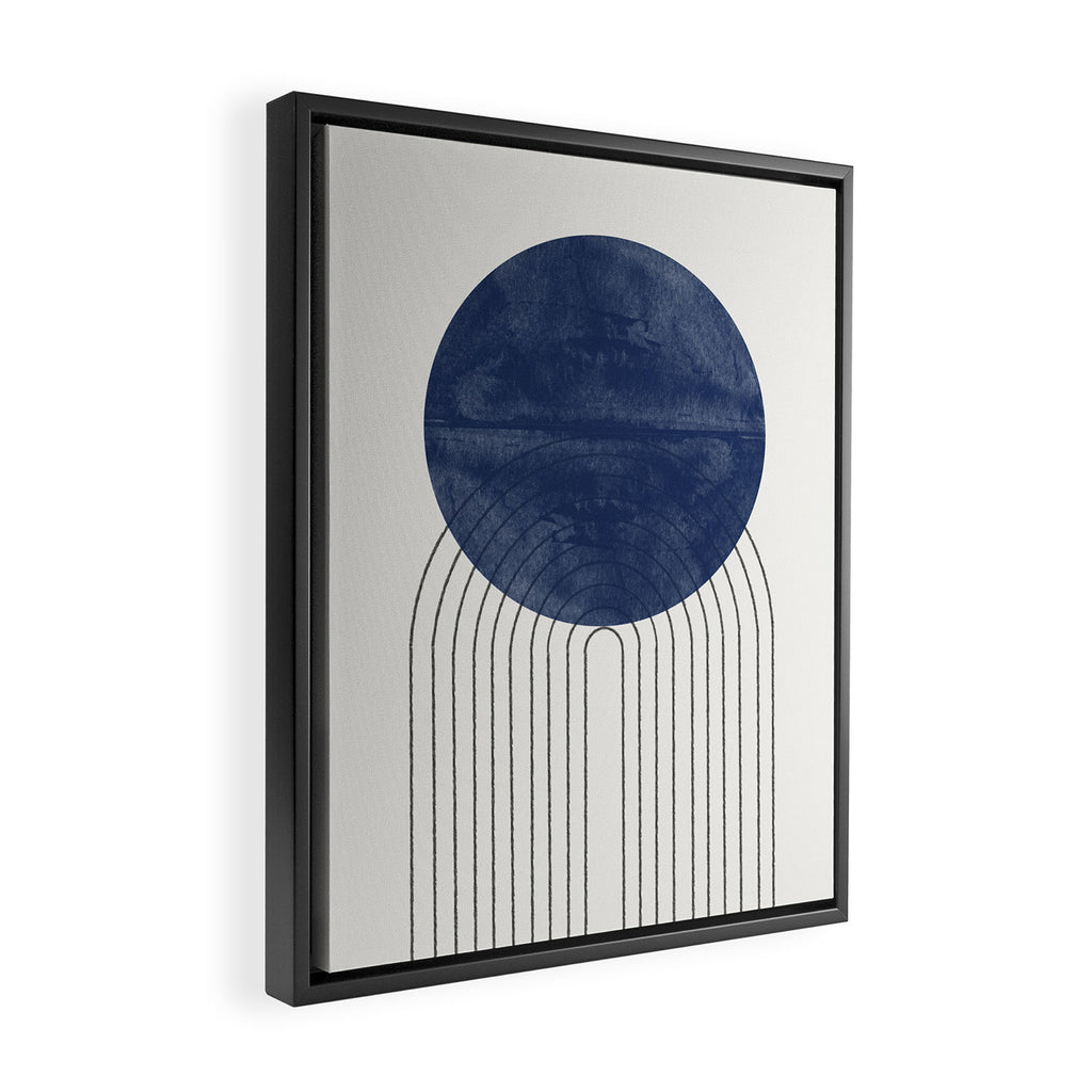 Blue Sun Framed Canvas Print Gallery Image 2